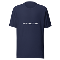 Offcut Supply Co. Hi-Vis Outside Tee, ghost mannequin mockup, navy