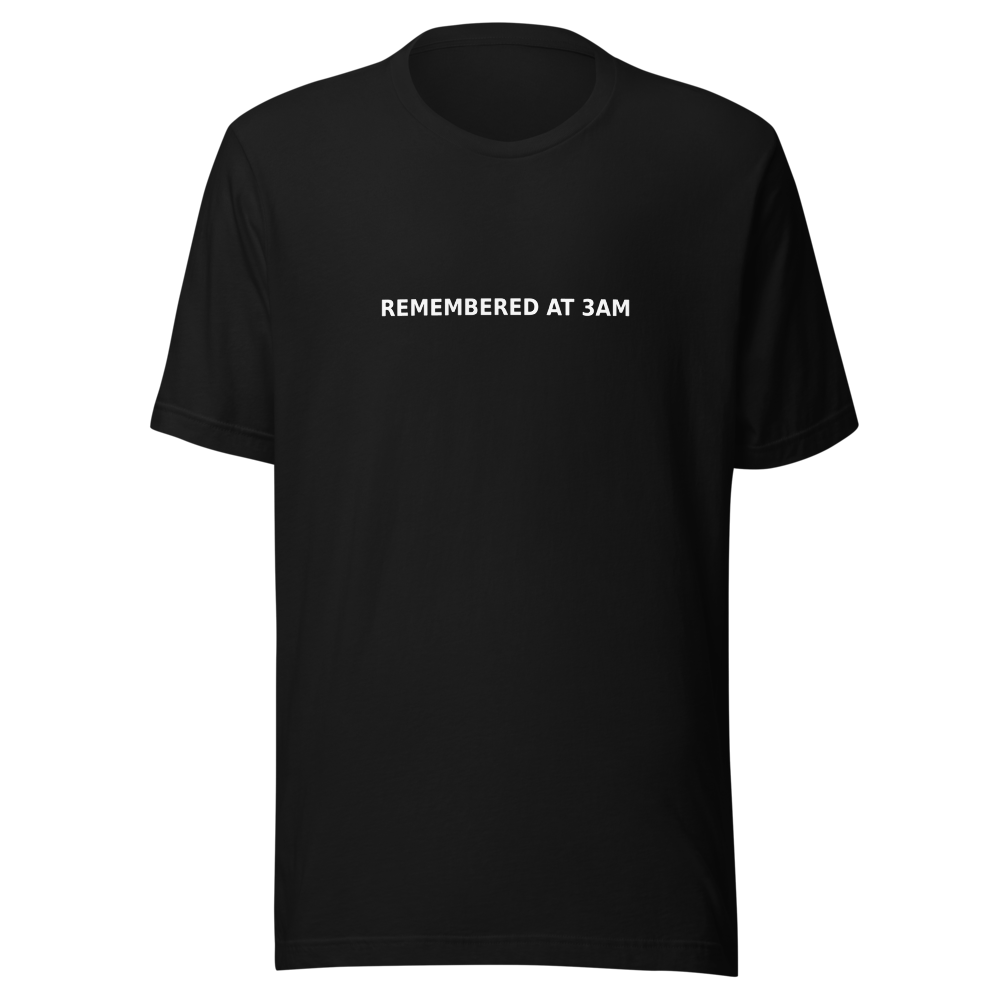 Offcut Supply Co. Remembered at 3am, ghost mannequin mockup, black