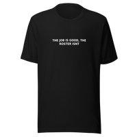 Offcut Supply Co. The Job Is Good, The Roster Isn't, ghost mannequin mockup, black